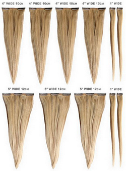 Remy real human hair Clip in Hair Extensions